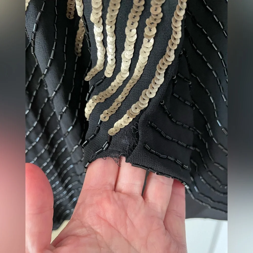 Gianni Bini Black and Gold Sequin Dress - Picture 4 of 5
